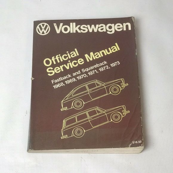 VOLKSWAGEN Other - Volkswagen Official Service 1968-1973 Type 3 Book VOLKSWAGEN Other - Volkswagen Official Service 1968-1973 Type 3 Book